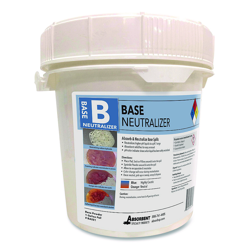 Quick Dam Base Neutralizer, 0.02 to 9.5 L per 2 lbs of Powder, 1 gal Pail (BASE1)