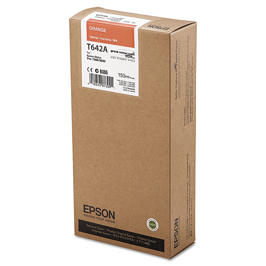 Epson T642A00 UltraChrome HDR Ink, Orange