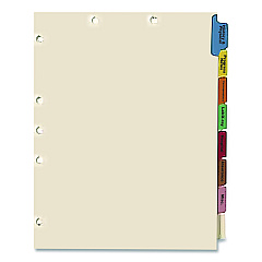 Medical Arts Press Side Tab Medical Chart Indexes, 8-Tab, Assorted Medical, 11 x 8.5, Manila, 50/Box (30227)