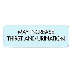 Medical Arts Press Veterinary Medication Instruction Labels, May Increase Thirst and Urination, 1.5 x 0.5, Blue, 500 Labels (35332)