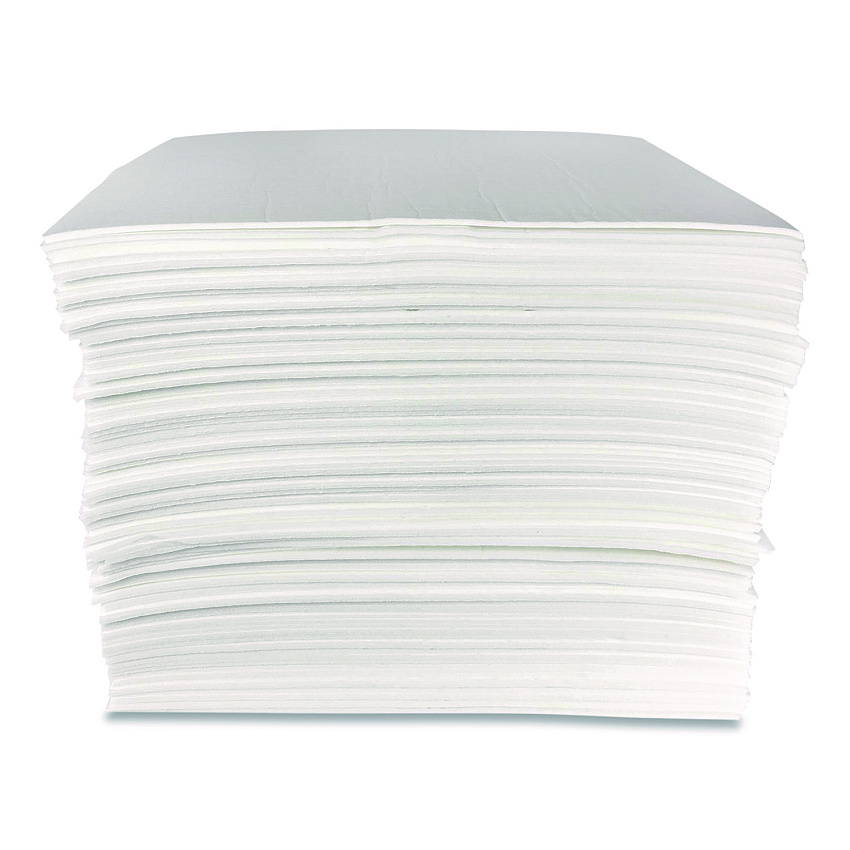 Quick Dam Mighty Mat Heavy Absorbent Pads, Stay Put Backing, 18 gal, 16" x 18", 100/Box (PUCH100SP)
