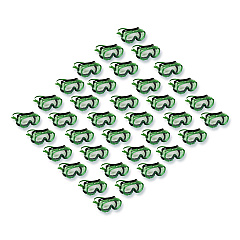 KleenGuard V8 Monogoggle 211 Goggle. Clear Lens, Green Frame, 36/Carton (16668)