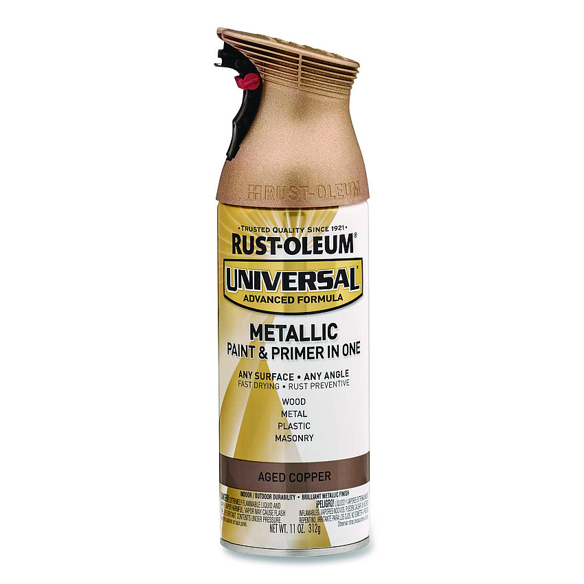 Rust-Oleum Universal Premium Spray Paint, Aged Copper, 12 oz Aerosol Can (249132EA)