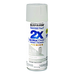 Rust-Oleum Painter's Touch 2X Ultra Cover Spray Paint, Ultra Matte Gray, 12 oz Aerosol Can (331184EA)