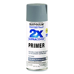 Rust-Oleum Painter's Touch 2X Ultra Cover Spray Paint, Flat Gray, 12 oz Aerosol Can (334017EA)