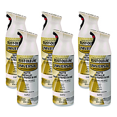 Rust-Oleum Universal Premium Spray Paint, Metallic Capiz, 11 oz Aerosol Can, 6/Carton (371597)