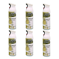 Rust-Oleum Universal Premium Spray Paint, Gloss White, 12 oz Aerosol Can, 6/Carton (245199)