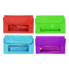 Learning Resources Magnetic Storage Pockets, 9.5" x 1" x 5.5", Assorted Colors, 4 Pockets (LER6447)