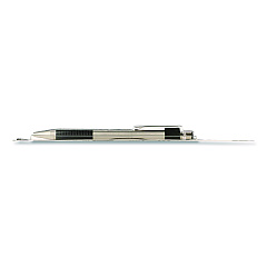 Zebra F-301 Ballpoint Pen, Retractable, Fine 0.7 mm, Black Ink, Stainless Steel/Black Barrel (27111)