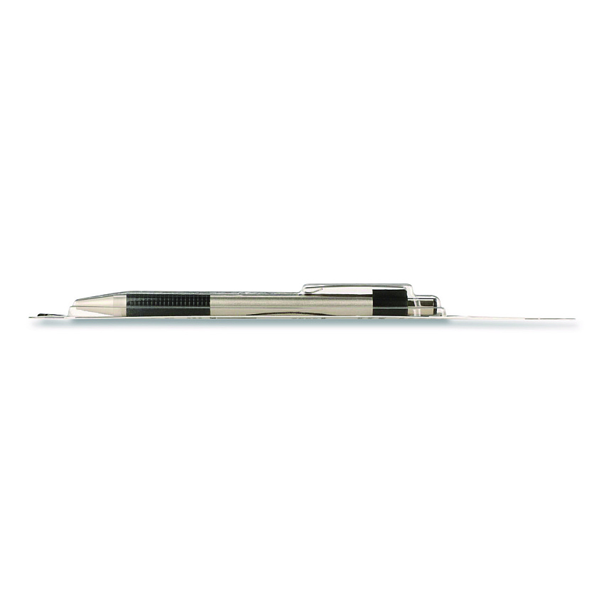 Zebra F-301 Ballpoint Pen, Retractable, Fine 0.7 mm, Black Ink, Stainless Steel/Black Barrel (27111)