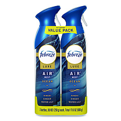 Febreze AIR, Ocean, 8.8 oz Aerosol Spray, 2/Pack, 3 Packs/Carton (17345)