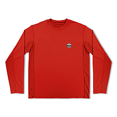 ergodyne Chill-Its 6689 Cooling Long Sleeve Sun Shirt with UV Protection, 3X-Large, Orange (12182)