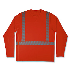 ergodyne Chill-Its 6688 Type R Class 2 Cooling Hi-Vis Sun Shirt with UV Protection, 2X-Large, Orange (12234)