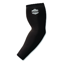 ergodyne Chill-Its 6691 Cooling Arm Sleeves with Box-Handling Grip, Polyester/Spandex, Medium, Black, Pair (12387)