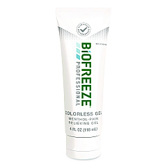 BIOFREEZE Professional Colorless Topical Analgesic Pain Reliever Gel, 4 oz Tube (420413)