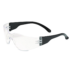 Bouton Zenon Z11sm Rimless Safety Glasses with Anti-Scratch Coating, Black Flexible-Plastic Frame, Clear Polycarbonate Lens (250000000)