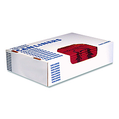 Heritage Healthcare Biohazard Printed Low-Density Can Liners, Biohazard, 45 gal, 1.3 mil, 40 x 46, Red, Flat Pack, 200/Carton (A8046PR)
