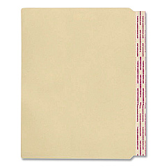 Medical Arts Press Standard Side-Flap Classification Folder Dividers, Letter Size, Manila, 100/Box (31400)