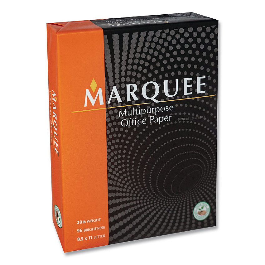 Marquee Office Paper, 96 Bright, 20 lb Bond, 8.5 x 11, White, 500 Sheets/Ream, 10 Reams/Carton, 40 Cartons/Pallet, 21 PLT/Truckload (MARQE811WT2)