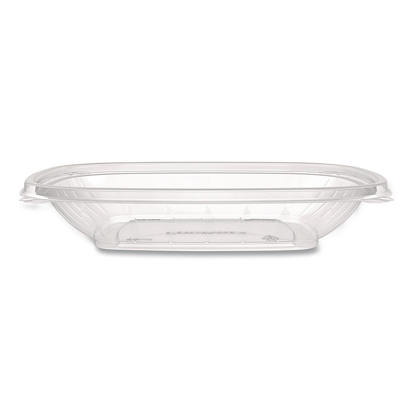 Dart Square Plastic Bowls, 24 oz, 5 x 5 x 1.99, Clear, Plastic, 63 Bowls/Sleeve, 4 Sleeves/Carton (C24SB)