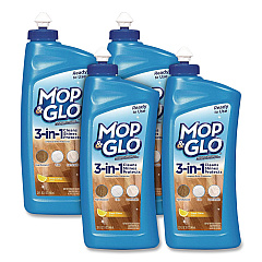 MOP &amp; GLO Ready to Use Multi-Surface Floor Cleaner, Fresh Citrus Scent, 32 oz Bottle, 4/Carton (98563CT)
