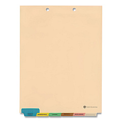 Medical Arts Press 6-Tab Medical Chart Indexes, Bottom Tab, Assorted Medical, Manila, 65/Box (33157)