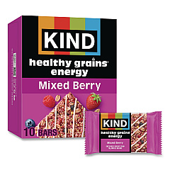 KIND Healthy Grains Energy Mixed Berry Bars, 1.4 oz Bar, 10/Box (67073)
