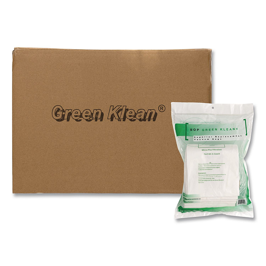 Compatible Green Klean GK-S-Coach Replacement Bag, 10 Bags/Pack, 10 Packs/Carton