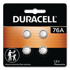 Duracell Specialty Alkaline Batteries, 76A, 1.5 V, 4/Pack (PX76A675B4PK)