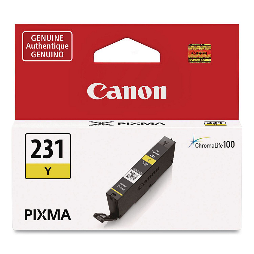 Canon 6677C001 (CLI-231) Ink, 800 Page-Yield, Yellow