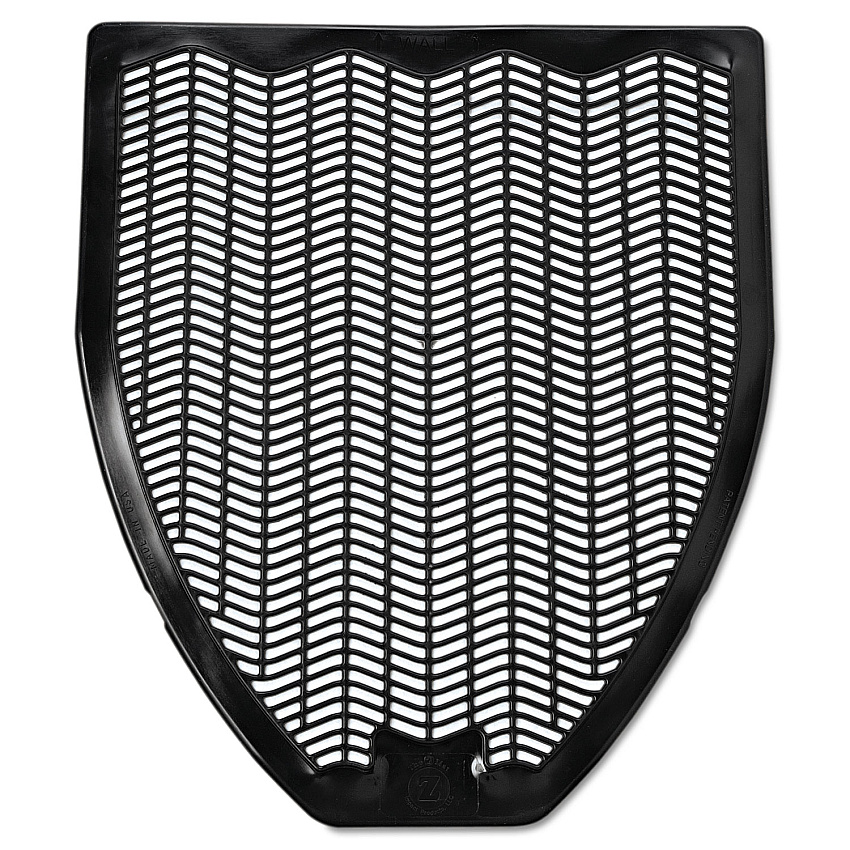 Impact Disposable Urinal Floor Mat, Nonslip, Fresh Blast Scent, 17 1/2 x 20 3/8, Black, 6/Carton (15255)