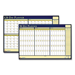 AbilityOne 7520012074057, SKILCRAFT 30-Day Non-Dated Erasable Flexible Planner, 36 x 24, White/Yellow/Blue Sheets
