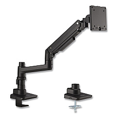 AbilityOne 7110017256060, SKILCRAFT Gas-Spring Ergonomic Monitor Arm, For 49" Monitors, 360 deg Rotation/90 deg Tilt, BK,Supports 44 lbs