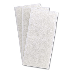 3M Doodlebug White Utility and Burnish Pads, 4.62 x 10, White, 10/Carton (08003B)