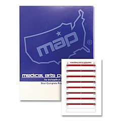 Medical Arts Press Type-On Write-On Sheet Style Labels, 8 Labels/Sheet, 31 Sheets/Pack (32700MAP)