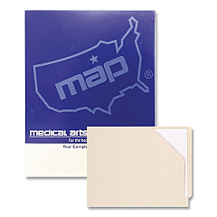 Medical Arts Press File Pocket, End Tab, Letter Size, Manila, 100/Box (31514MAP)