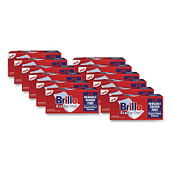 Brillo Commercial Eraser Pads, 3.2 x 4.6, 1" Thick, White, 10 Erasers/Box, 12 Boxes/Carton (56102)
