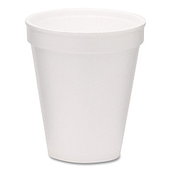 WinCup Foam Drink Cups, 8 oz, White, 1,000/Carton (221966)