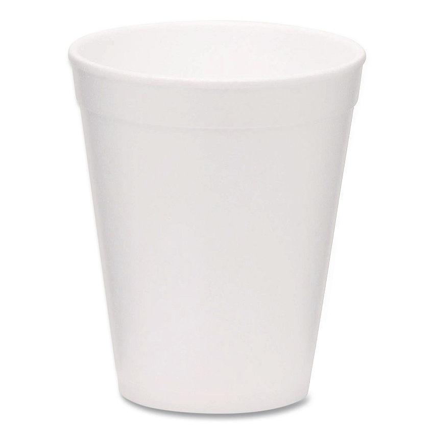 WinCup Foam Drink Cups, 10 oz, White, 1,000/Carton (221969)
