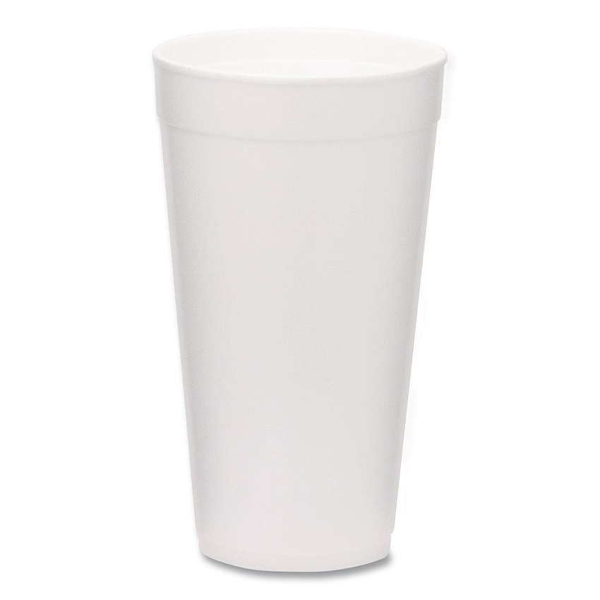 WinCup Foam Drink Cups, 20 oz, White, 500/Carton (221976)
