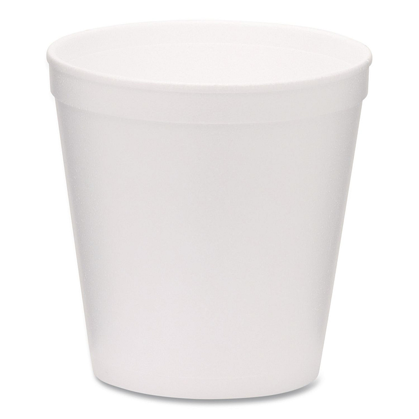 WinCup Foam Containers, Tall Style, 16 oz, White, 500/Carton (221999)