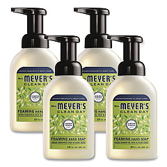 Mrs. Meyer's Clean Day Foaming Hand Soap, Lemon, 10 oz, 4/Carton (383417)