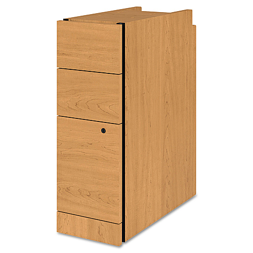 HON Narrow Pedestal, Left or Right, 3-Drawers: Box/Box/File, Legal/Letter, Harvest, 9.5" x 22.75" x 28" (105093C)