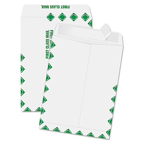 Quality Park Redi-Strip Catalog Envelope, #10 1/2, Cheese Blade Flap, Redi-Strip Closure, 9 x 12, White, 100/Box (44534)