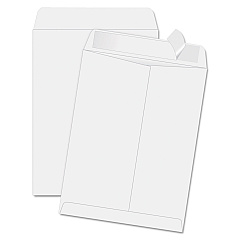 Quality Park Redi-Strip Catalog Envelope, #14 1/2, Cheese Blade Flap, Redi-Strip Closure, 11.5 x 14.5, White, 100/Box (44834)