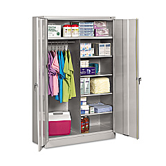 Tennsco Jumbo Combination Steel Storage Cabinet, 48w x 24d x 78h, Light Gray (J2478SUCLGY)
