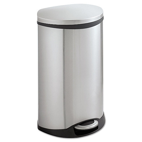 Safco Step-On Medical Receptacle, 12.5 gal, Stainless Steel (9903SS)