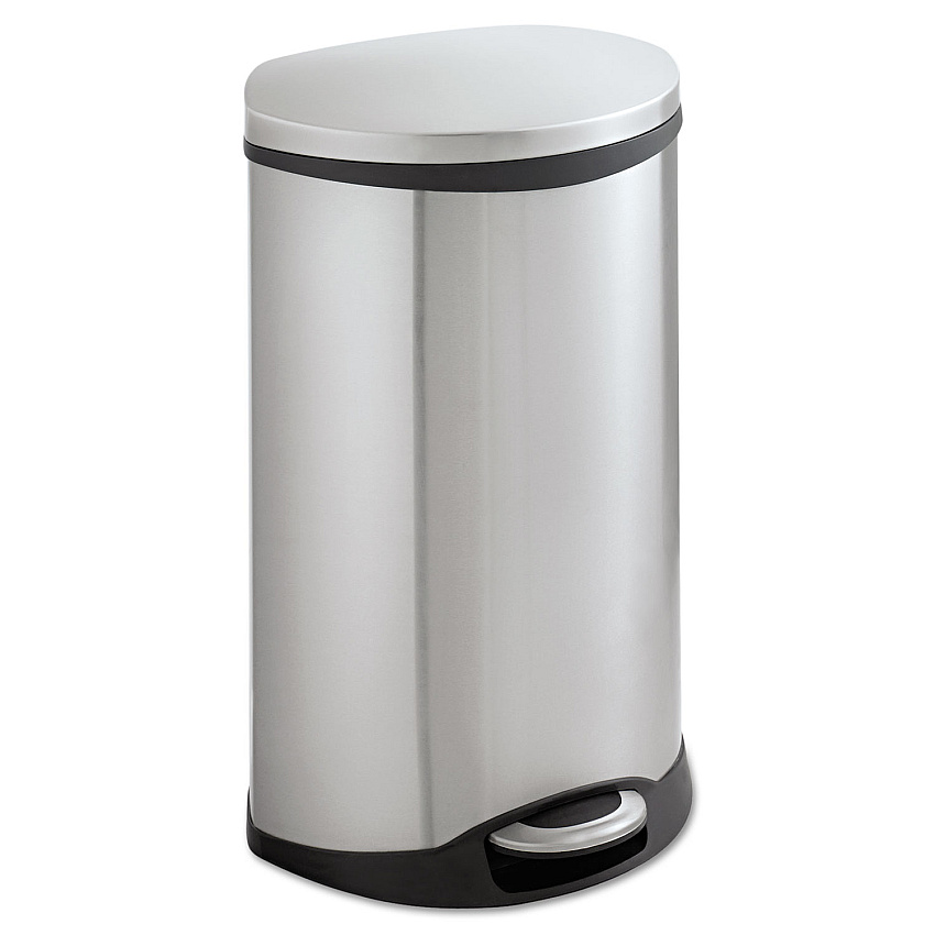 Safco Step-On Medical Receptacle, 12.5 gal, Stainless Steel (9903SS)