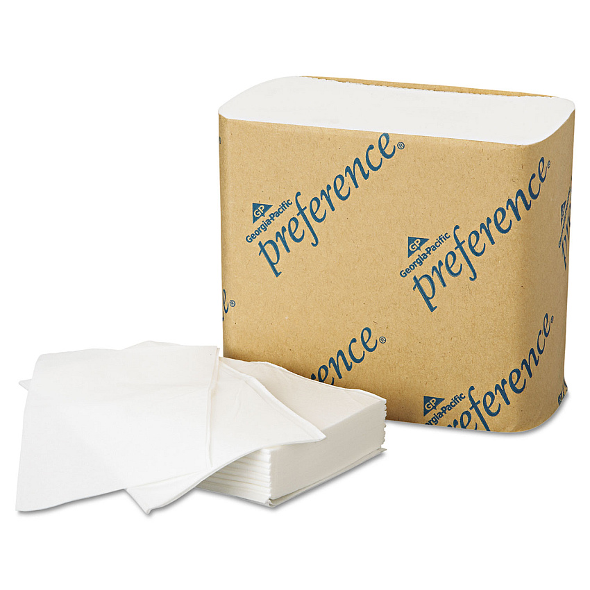 Georgia Pacific Professional Singlefold Interfolded Bathroom Tissue, Septic Safe, 1-Ply, White, 400 Sheets/Pack, 60 Packs/Carton (10101)