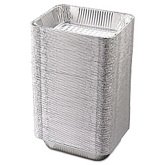 HFA Aluminum Steam Table Pans, Half-Size Deep, 2.56" Deep, 10.38 x 12.75, 100/Carton (32135)